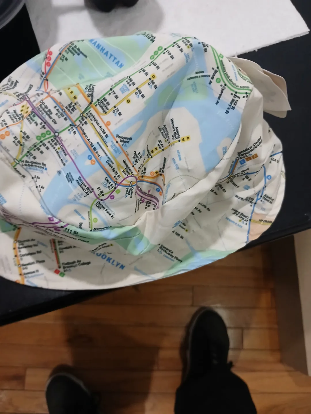 NYC Subway Map Bucket Hat image indicator(2)