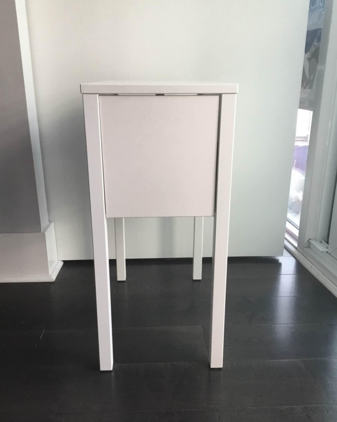 IKEA Nordli narrow nightstand bedside table - photo 2