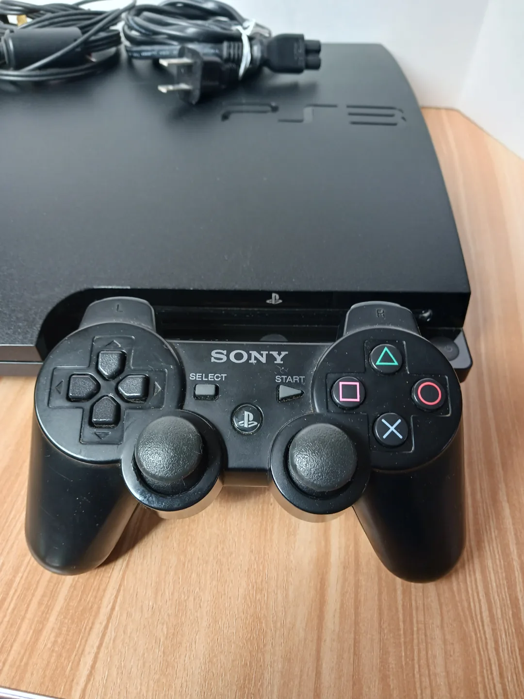 PS3 Slim Console with Controller and  6 Games image indicator(3)