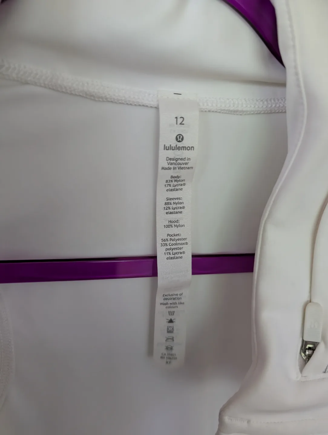 Lululemon Jacket White  Read description image indicator(3)