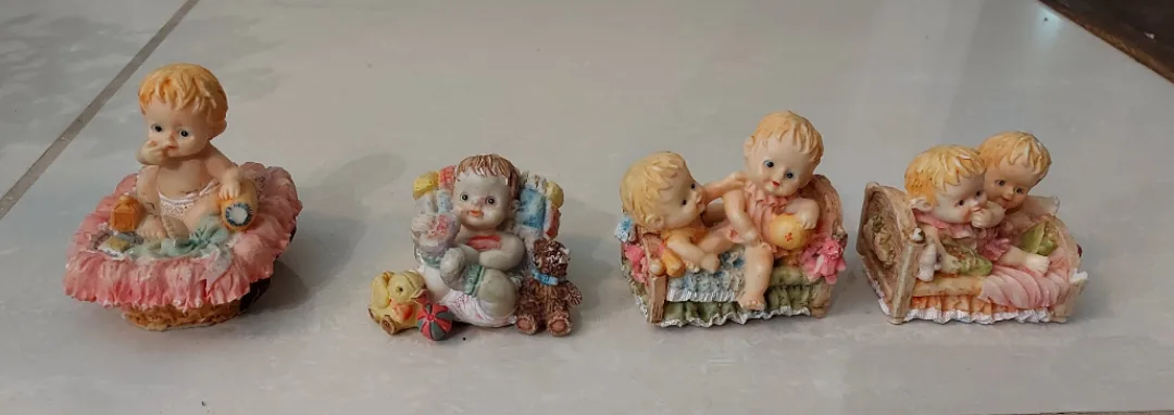 Set of 4 Adorable Baby Figurines thumbnail