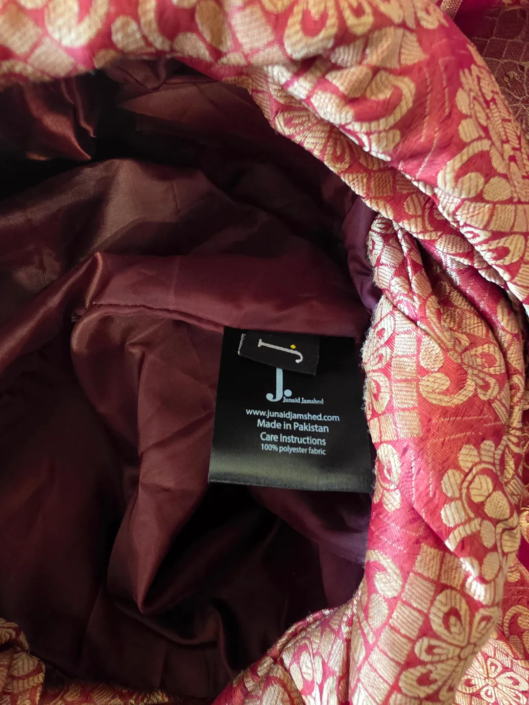 Men's Maroon and Gold Turban/Kulla/Pagri/Safa image indicator(2)