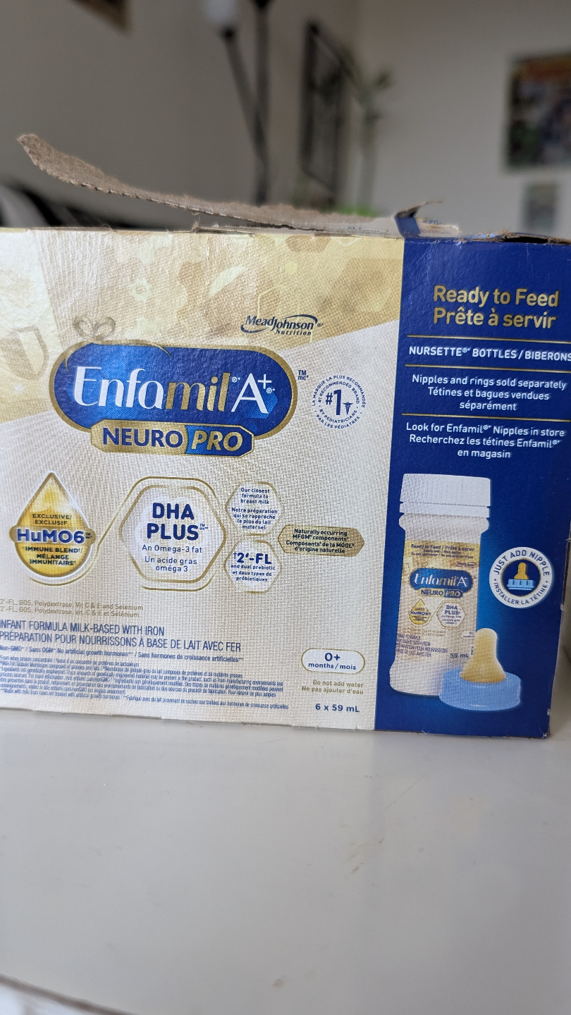 Enfamil NeuroPro Infant Formula Ready-to-Feed Bottles (6 x 59ml)