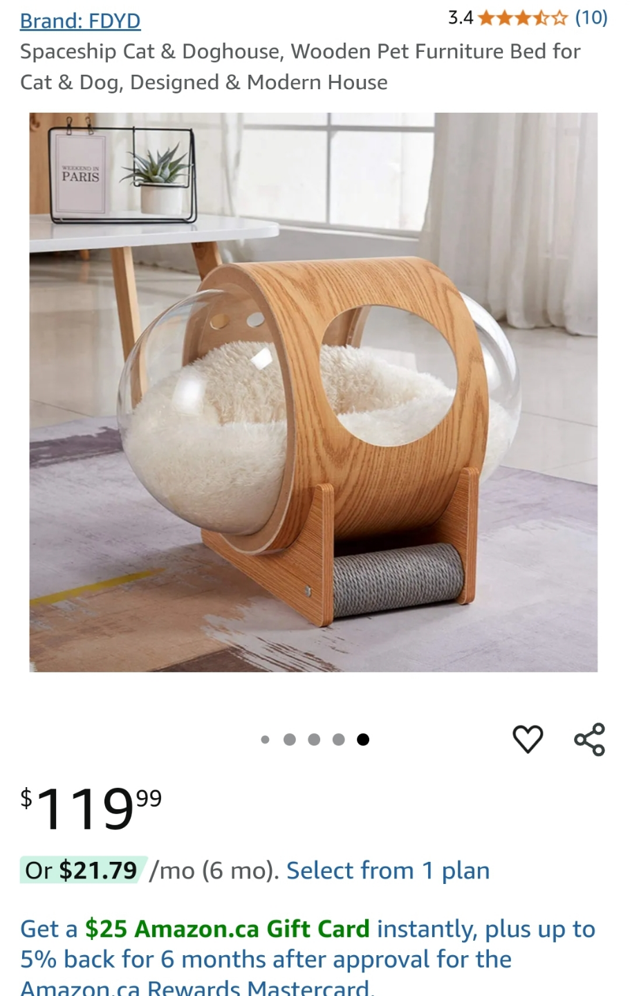 Spaceship Cat & Dog House 🧡