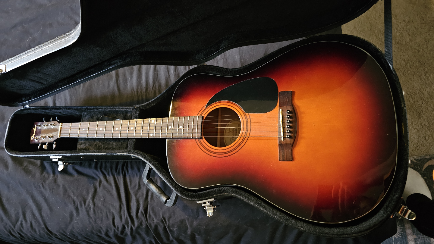 Fender CD-60 SBST Acoustic Guitar with Case - photo 3