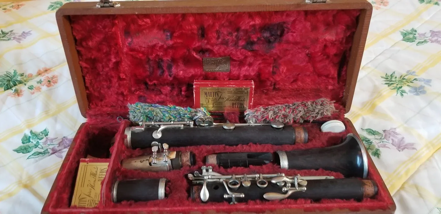 Vintage Martin Freres Handmade Clarinet with Case image indicator(7)