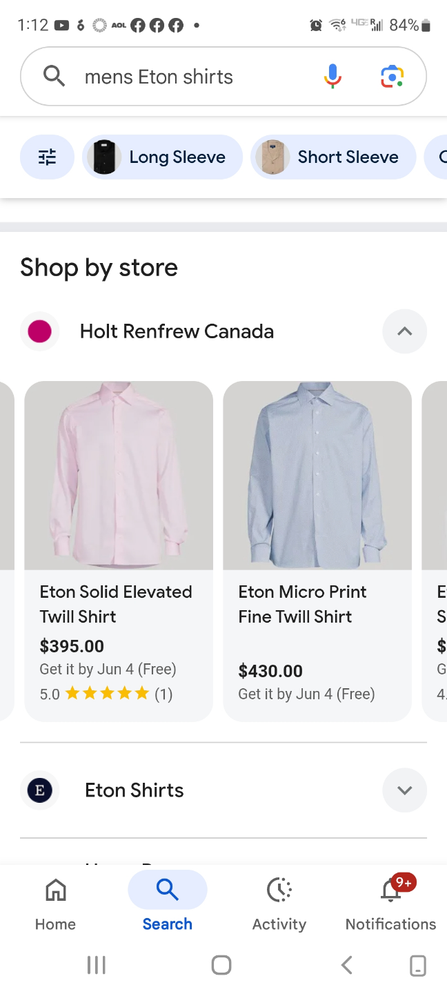 ETON Pink Gingham Slim Fit Long Sleeve Shirt - Size 42 16 1/2 - photo 2