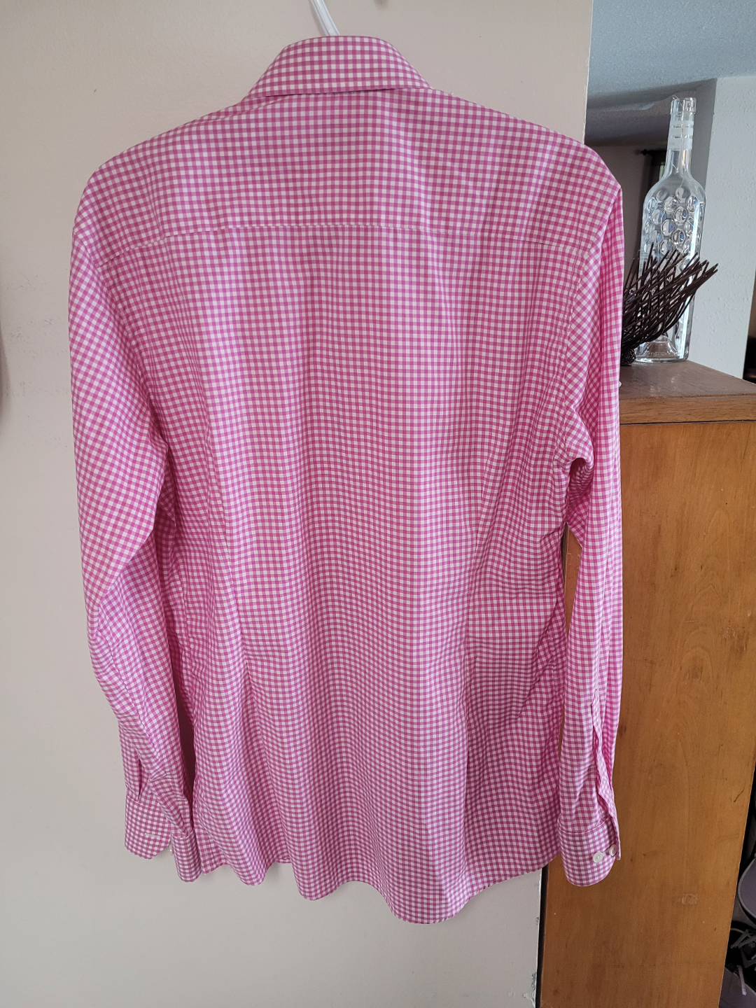 ETON Pink Gingham Slim Fit Long Sleeve Shirt - Size 42 16 1/2 - photo 4