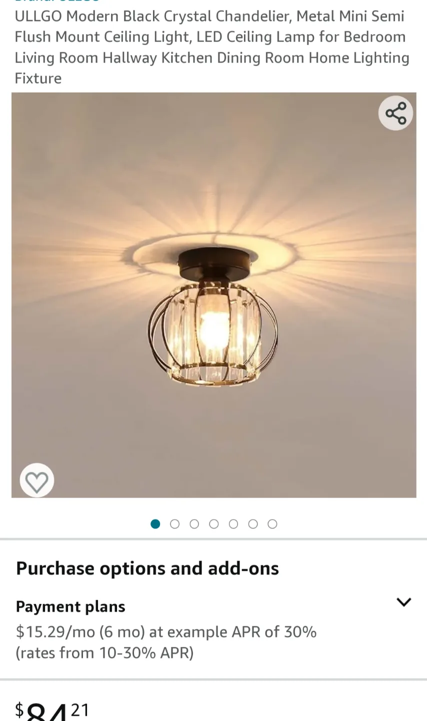 NEW!   Mini Crystal Chandelier (MARKHAM E not BIRCHCLIFFE) image indicator(6)