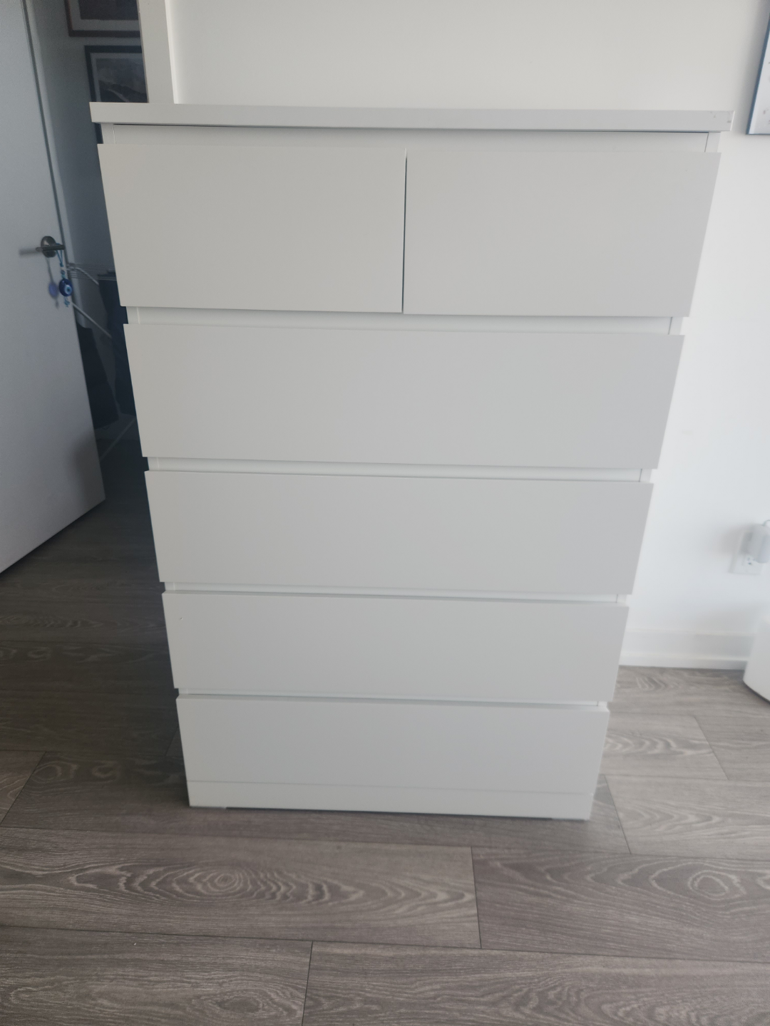 IKEA MALM 6-Drawer Chest of Drawers - White - photo 2