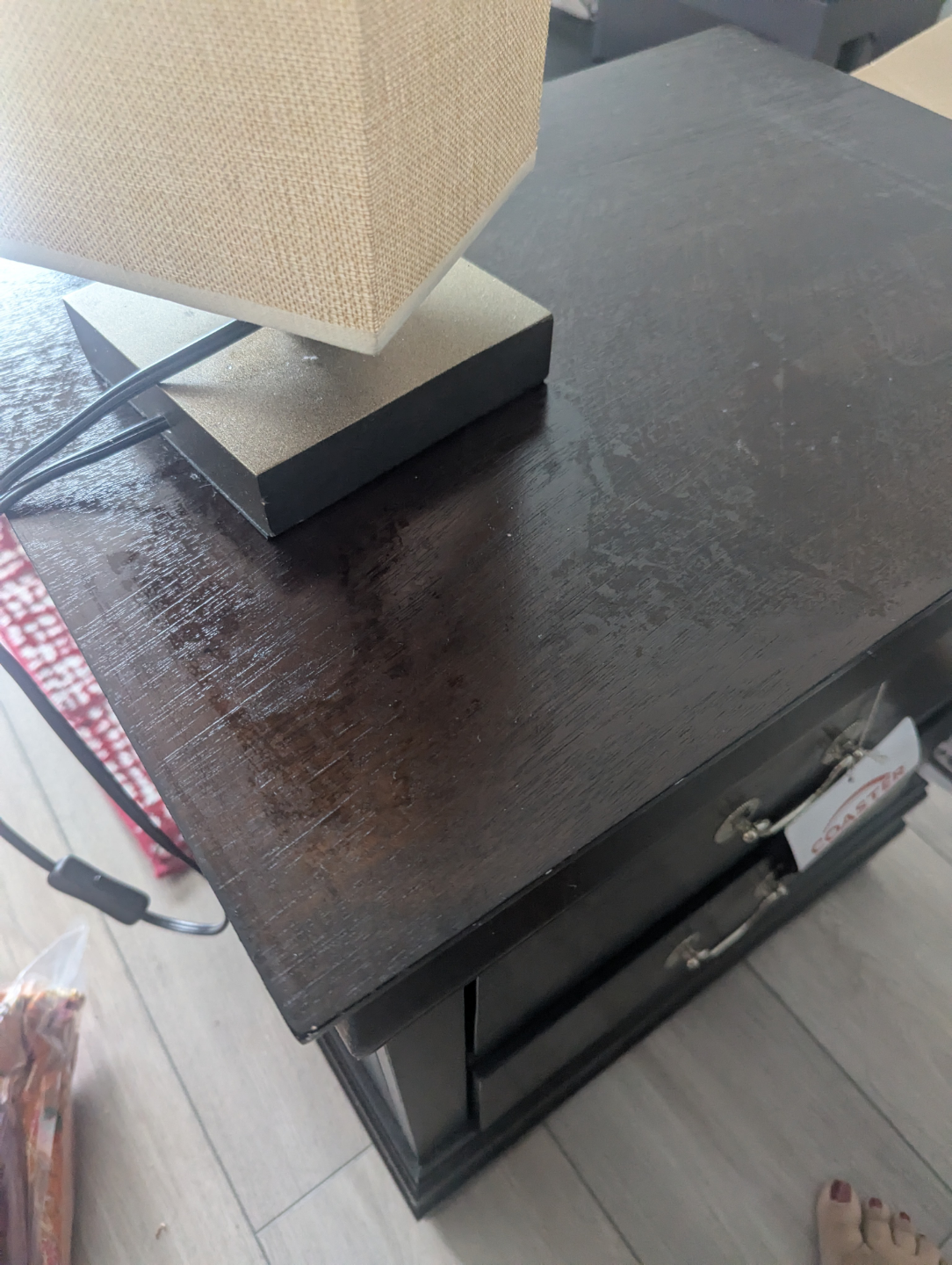 Coaster Fine Furniture Nightstand with Lamp - photo 2