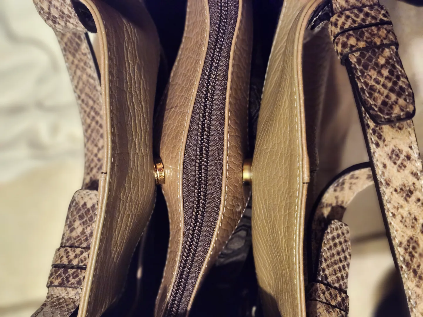 Bruno Magli Leather Tote Bag image indicator(2)