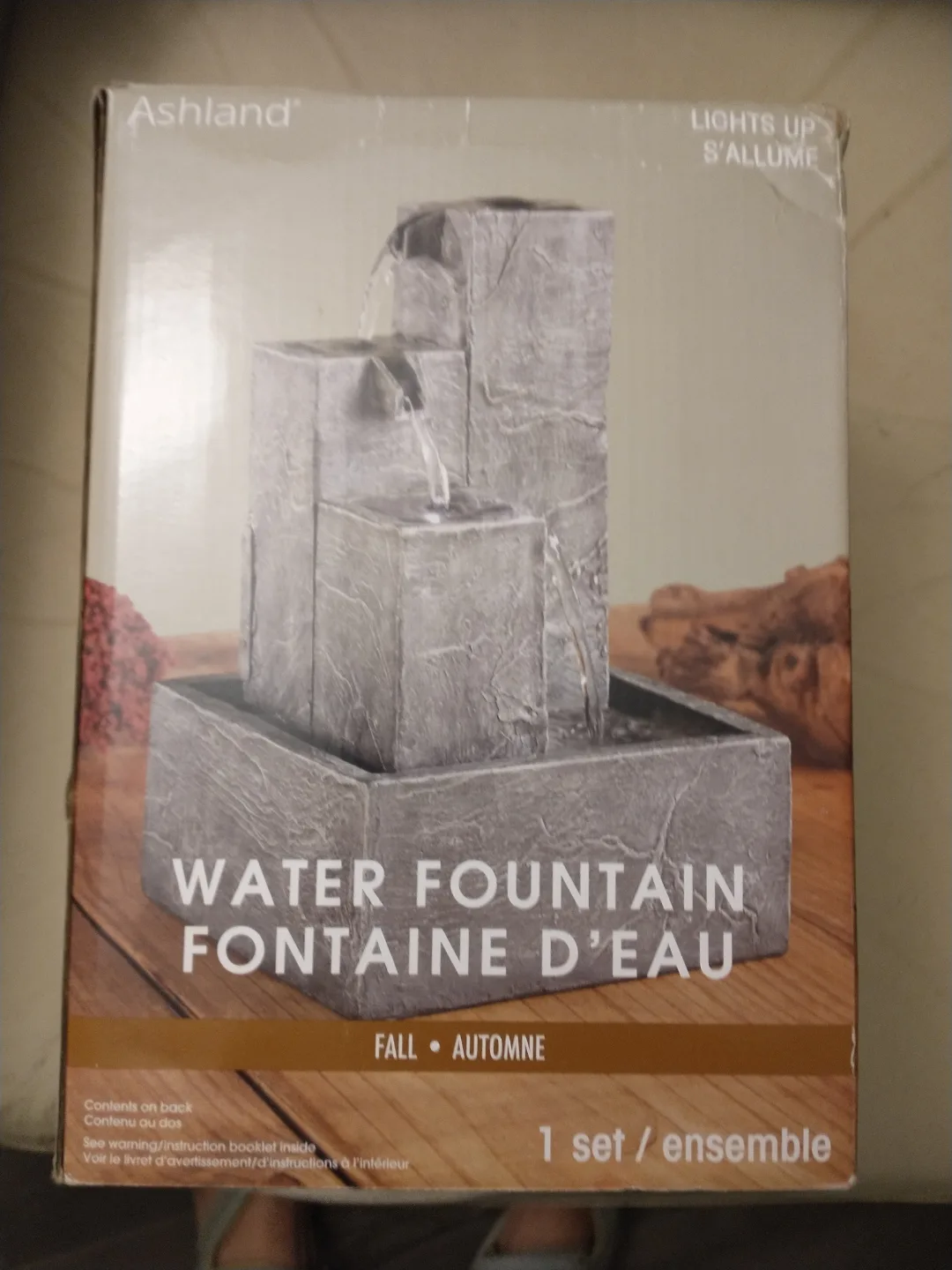 ASHLAND FAUX STONE INDOOR WATER FOUNTAIN, SMALL thumbnail