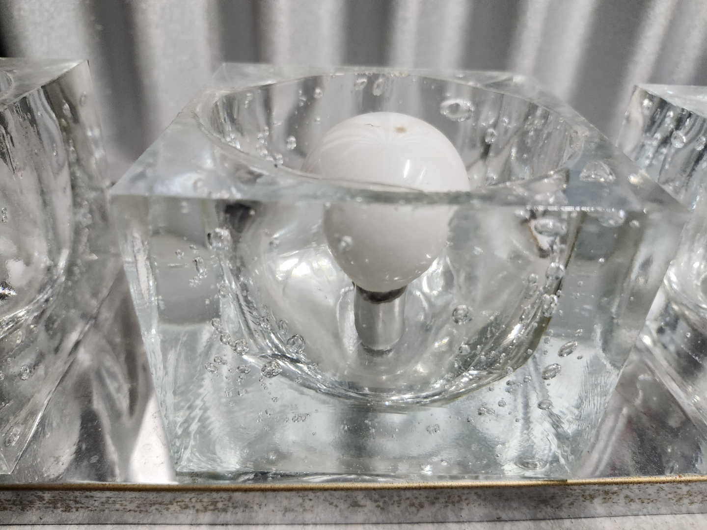 Crystal Mid-Century Modern Four-Light Vanity Fixture - photo 3