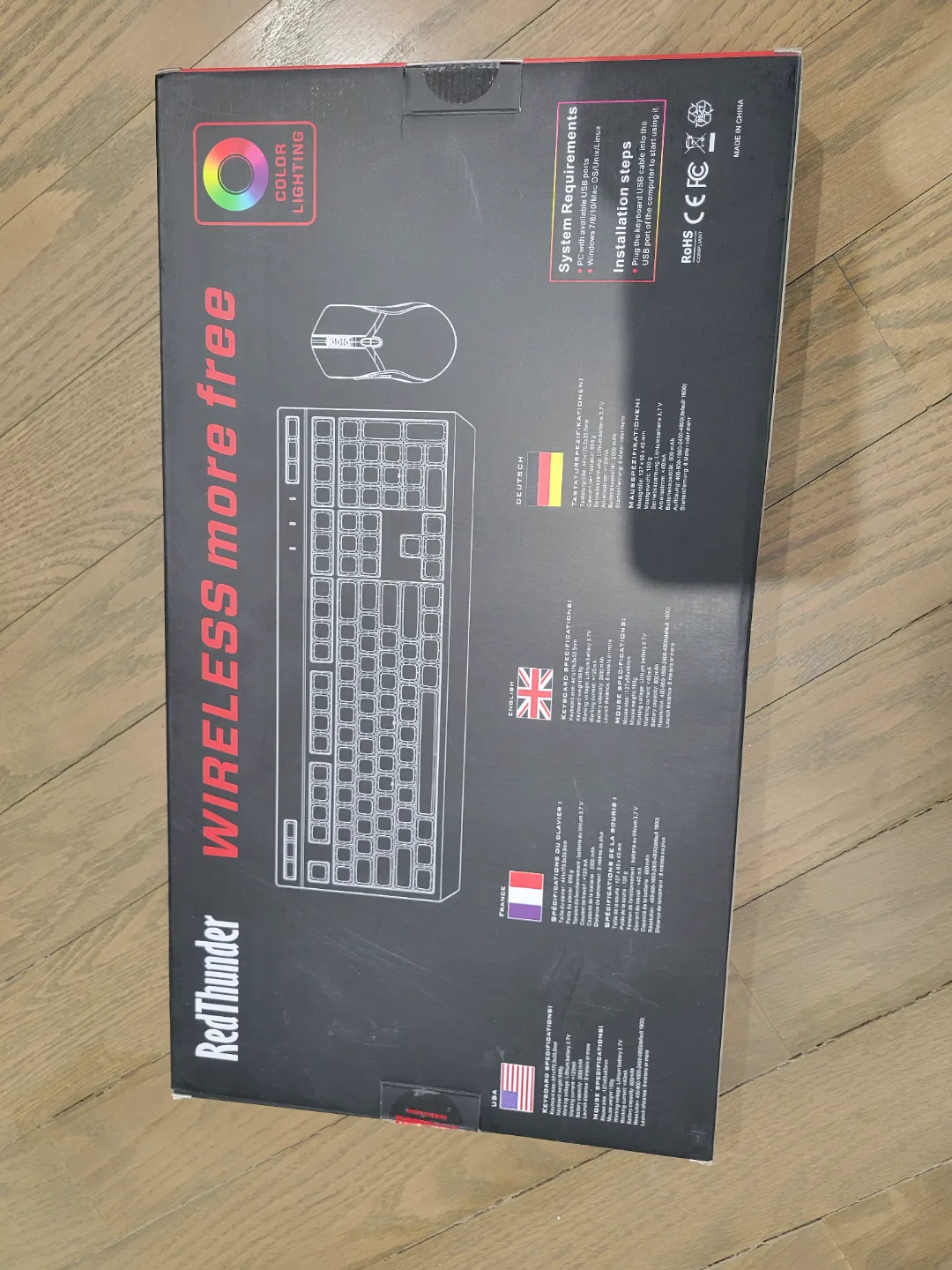 RedThunder K20 2.4GHz Wireless Keyboard and Mouse Set image indicator(2)