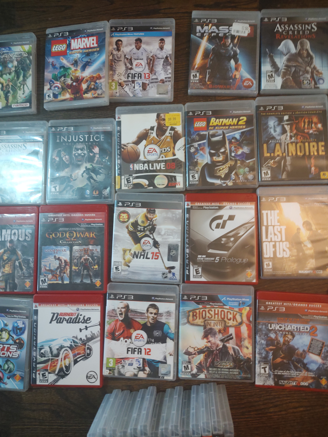 PS3 Console with 30+ Games and 2 Controllers - photo 4