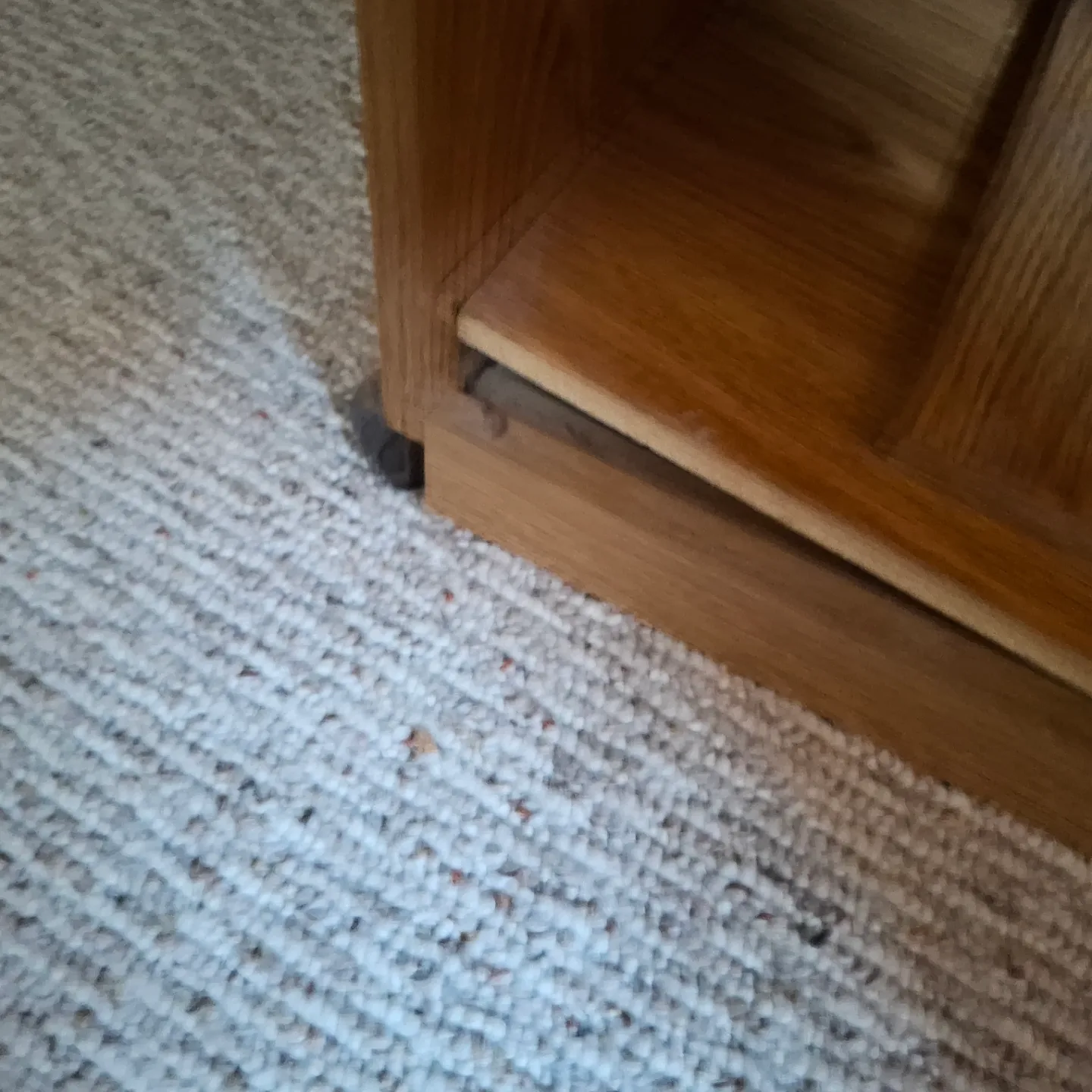 Wood cabinet on wheels image indicator(2)