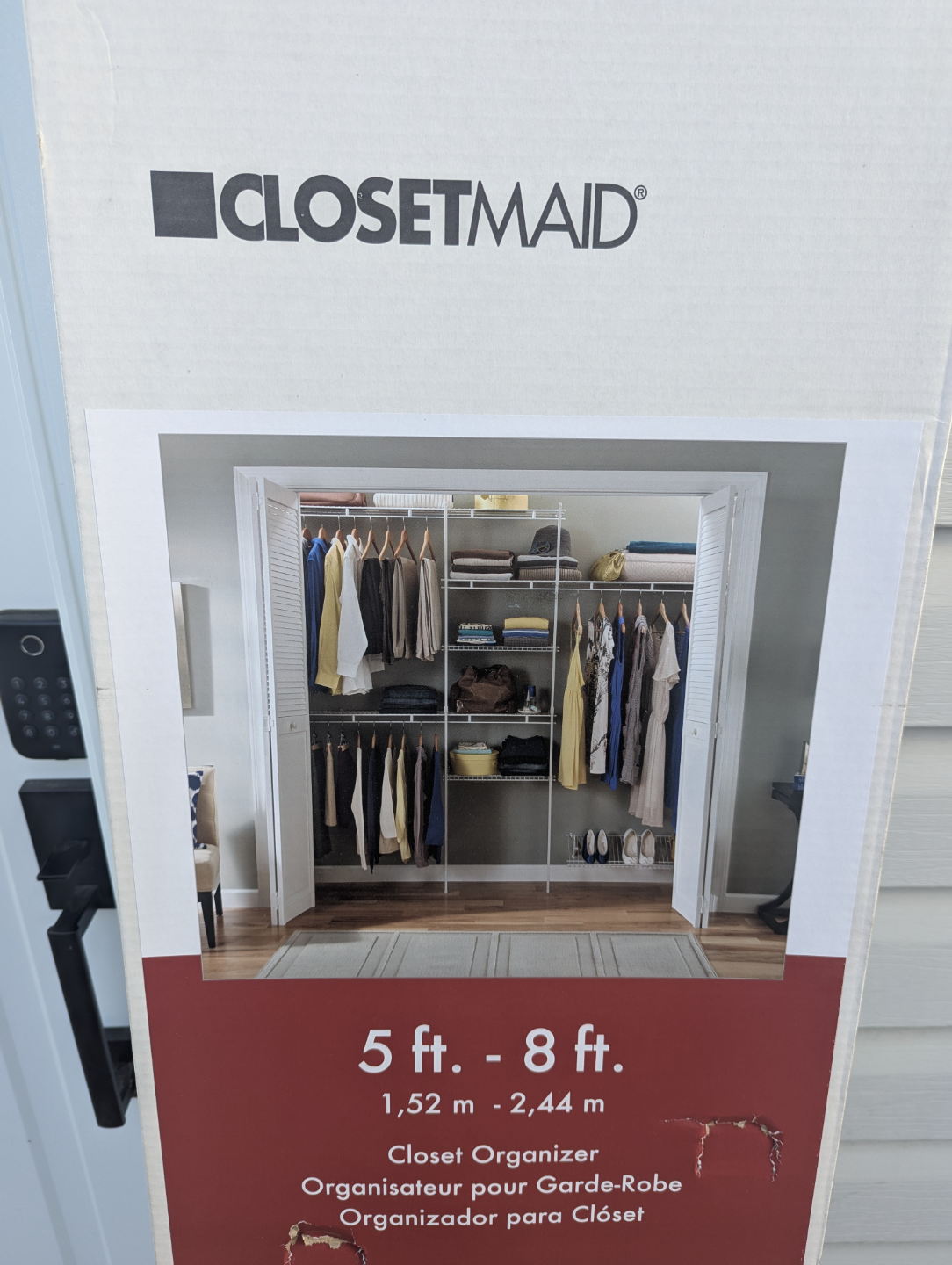 ClosetMaid Closet Organizer 5-8ft White - photo 4