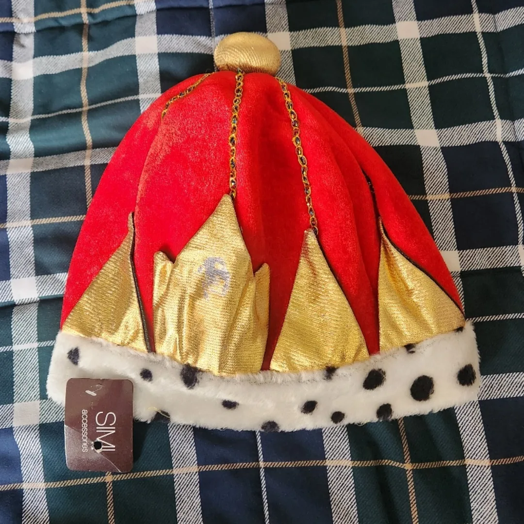 Beistle 60705-R Red Plush Imperial Queen's Crown image indicator(2)