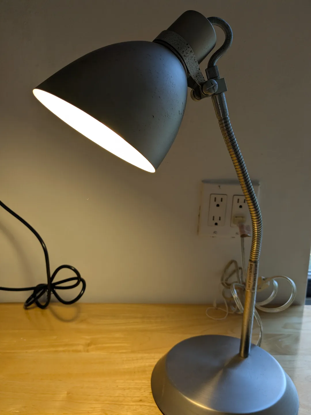 Vintage Metal Desk Lamp with Flexible Gooseneck image indicator(2)