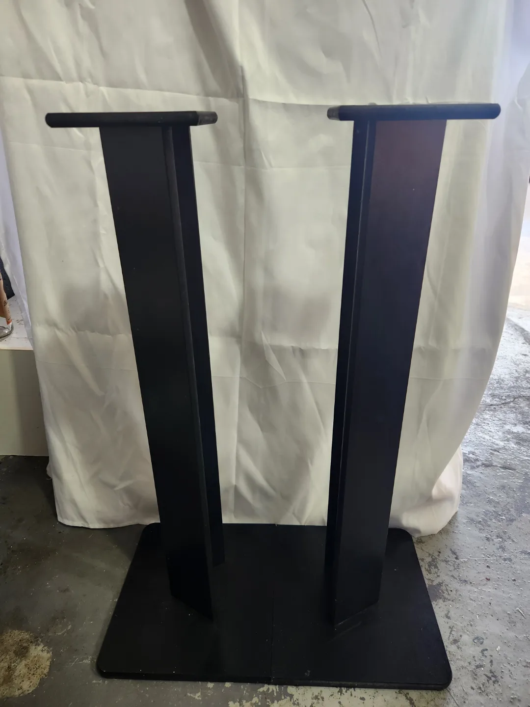 Pair of Black Speaker Stands thumbnail