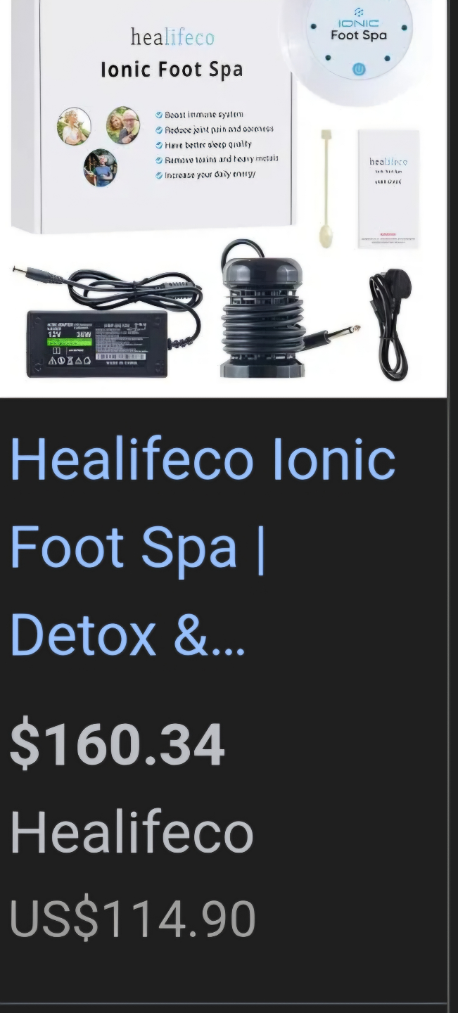 Healieco Ionic Foot Spa Detox Machine - photo 2