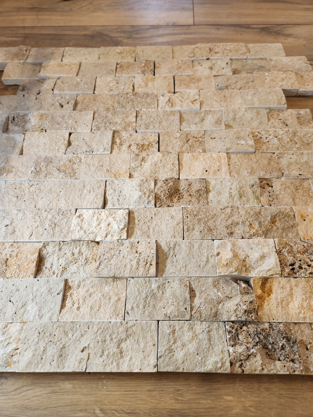 Beige Split Face Travertine Stone Tiles - 100 sq.ft. - photo 4