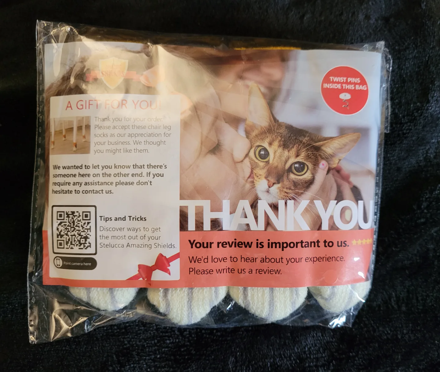 Cute Cat Paw Chair Leg Socks - Set of 4 thumbnail
