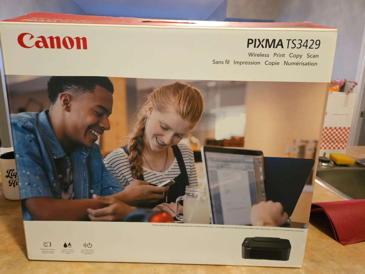 Canon PIXMA TS3429 Wireless Printer + ink cartridge thumbnail