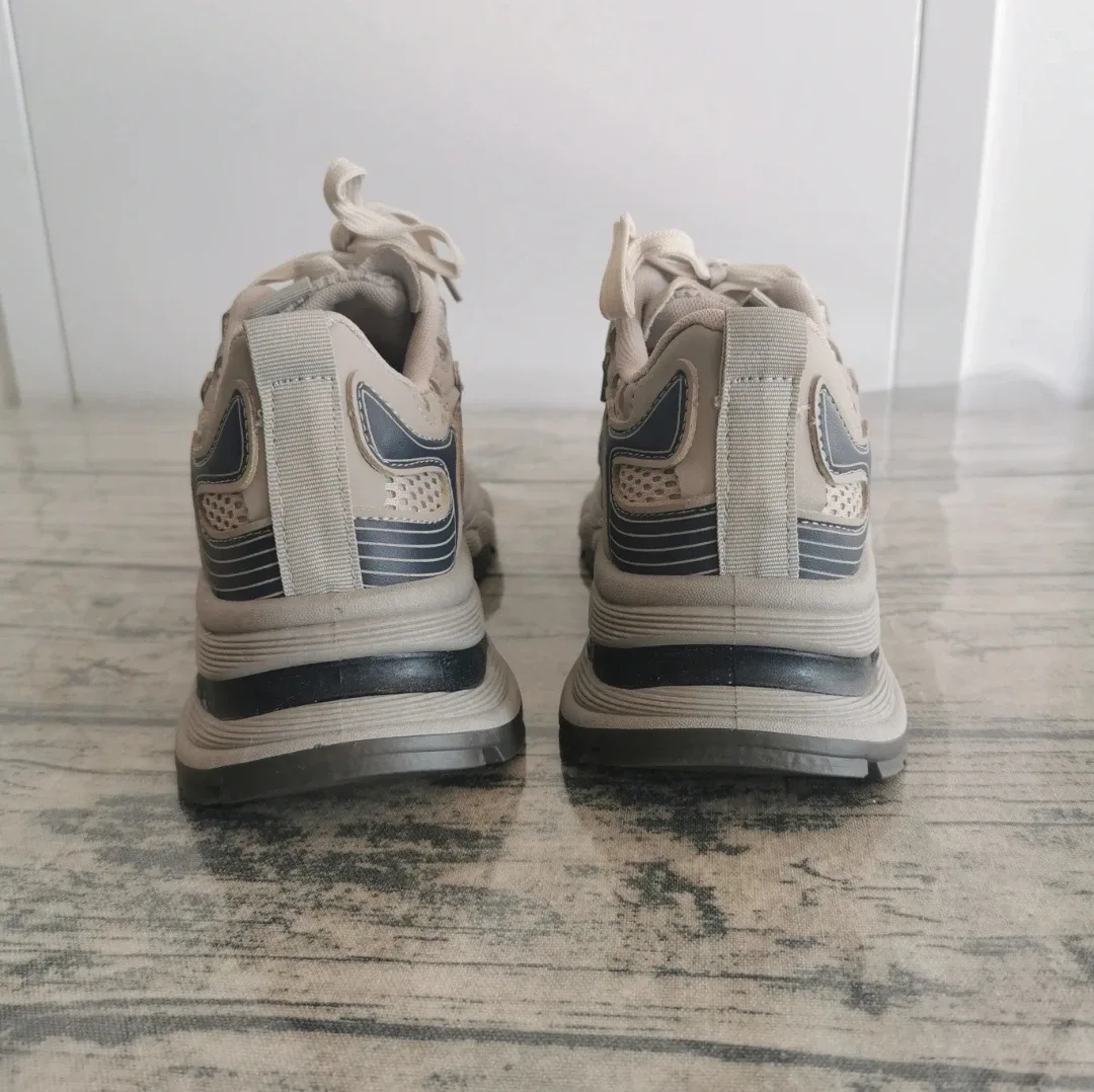 Brand New Beige and Grey Fashion Sneakers for women image indicator(6)