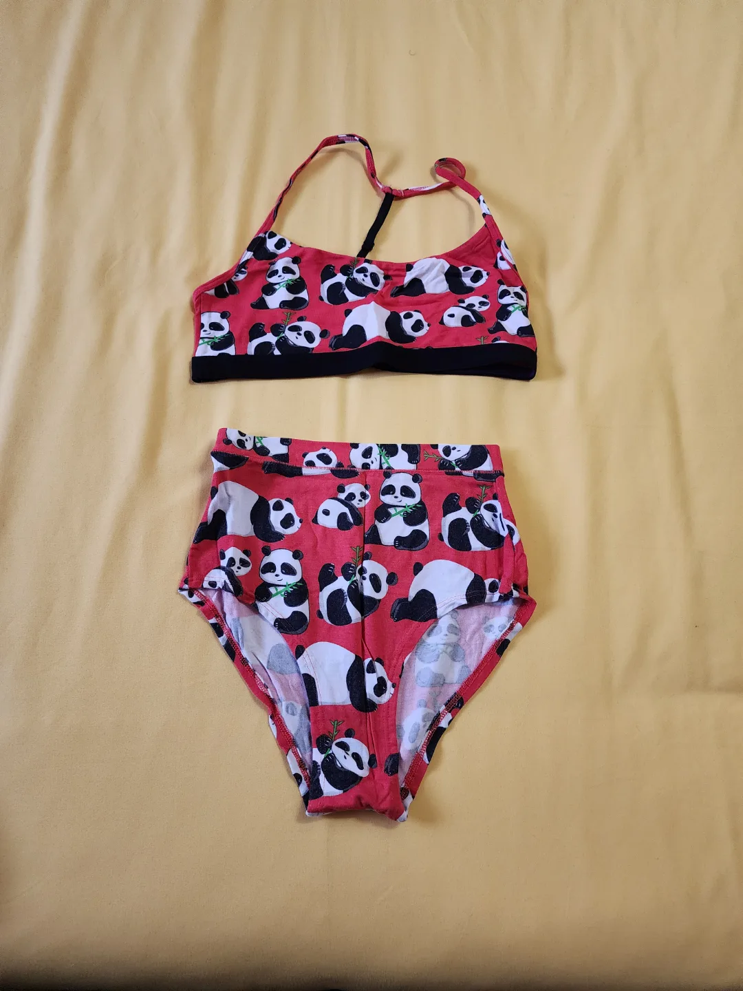 MeUndies Panda Print Sports Bra and Underwear Set thumbnail