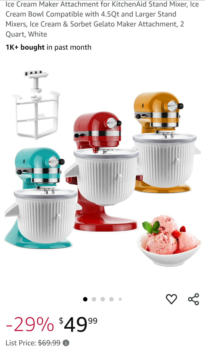 KitchenAid Ice Cream Maker Attachment - 2 Quart - photo 4