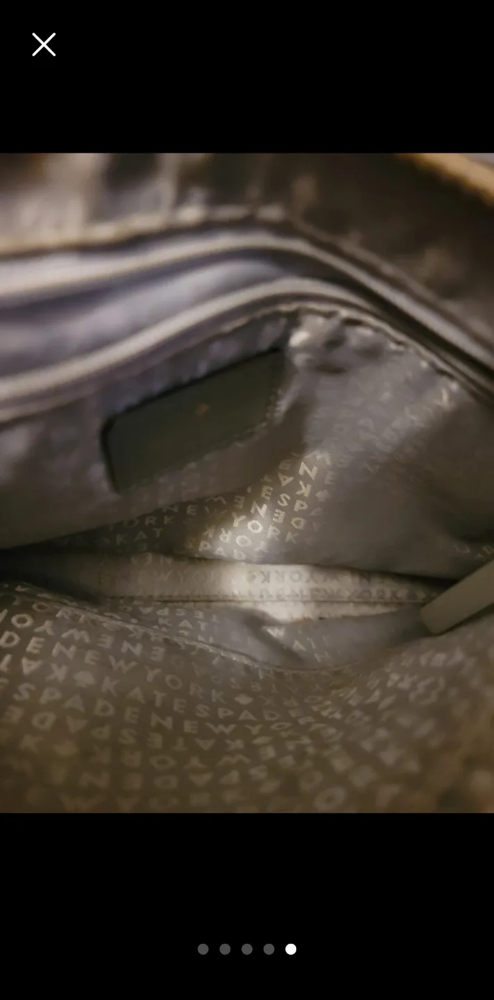 Authentic Kate Spade Bixby Place River Hare Grey Bag image indicator(5)