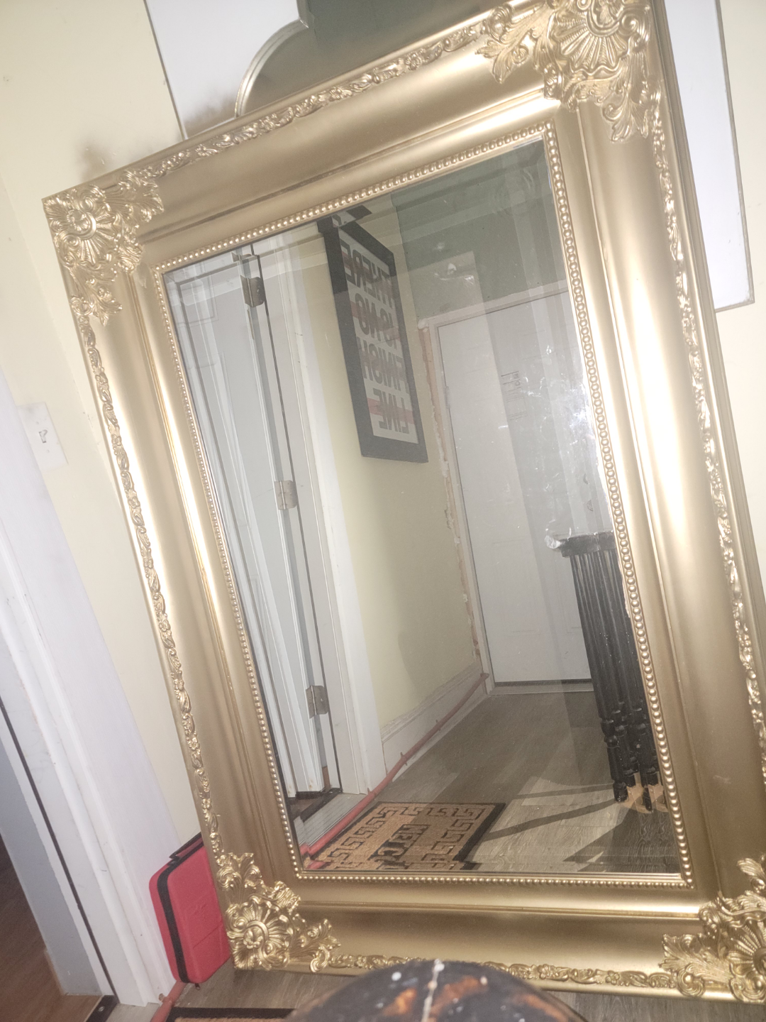 Large Gold Ornate Mirror - photo 2