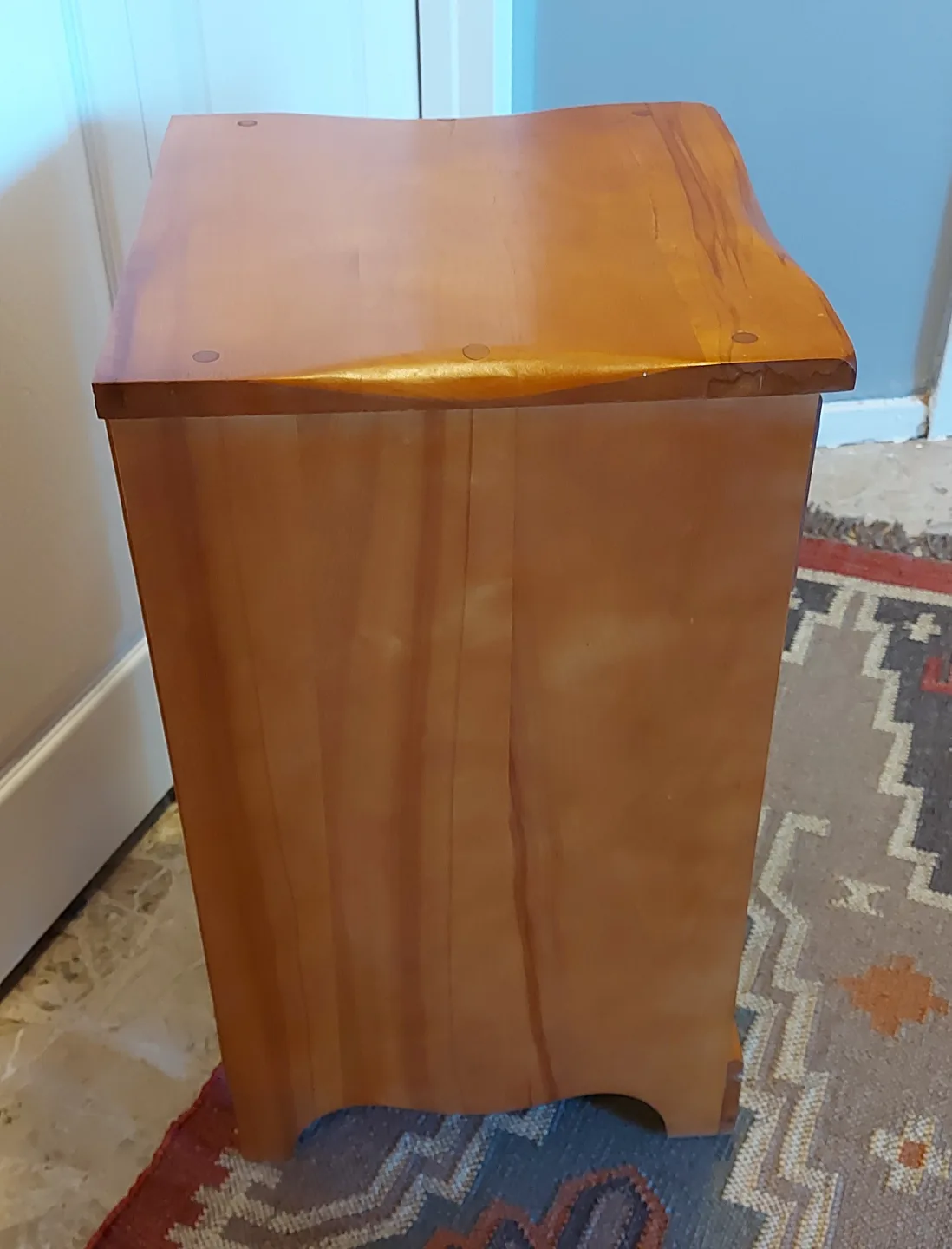 Wooden bedside table image indicator(6)