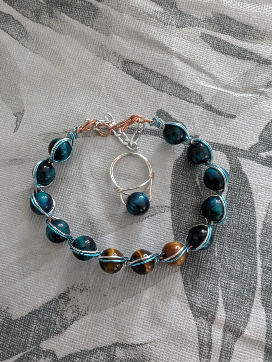 Tiger Eye Bracelet and Ring Set thumbnail