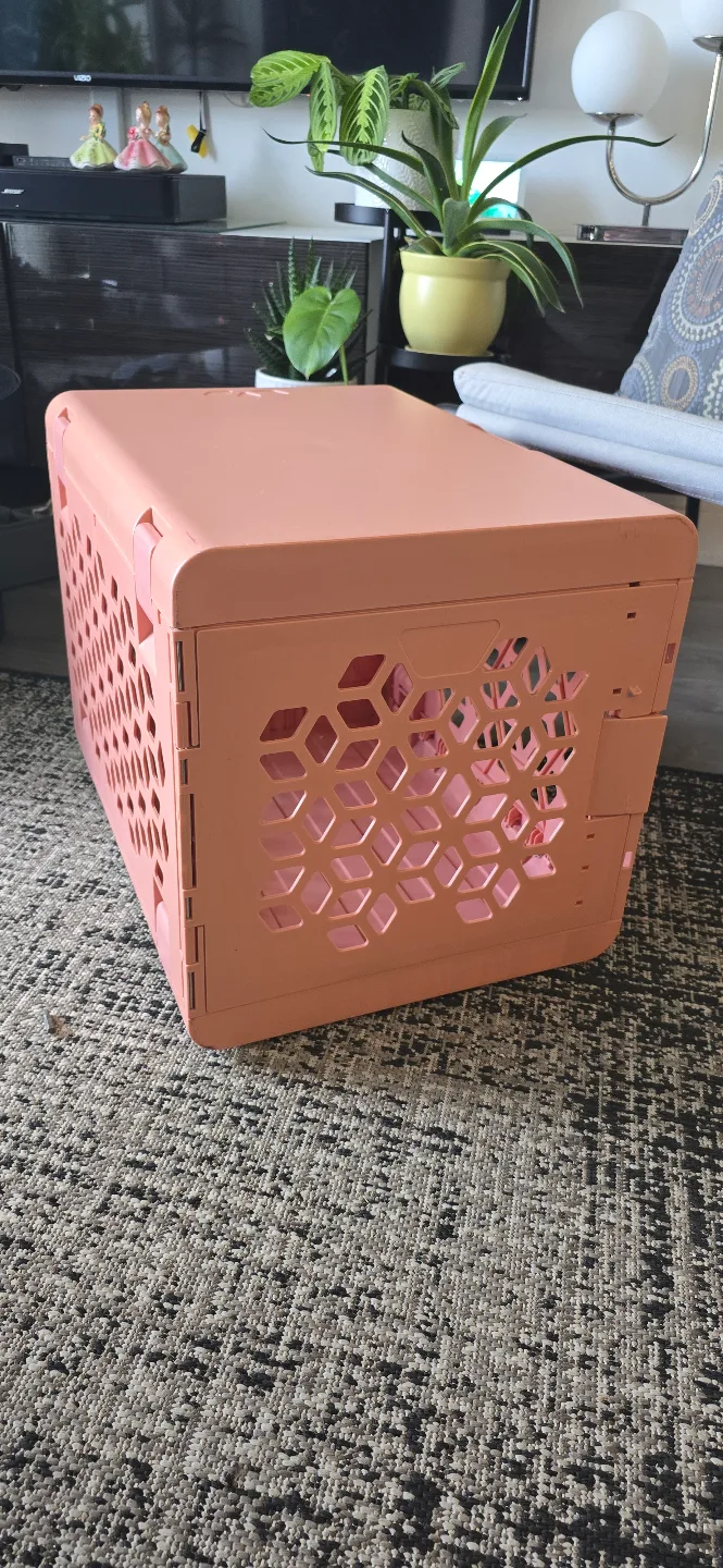 KindTail PAWD® Collapsible Dog Crate - Small Pink thumbnail