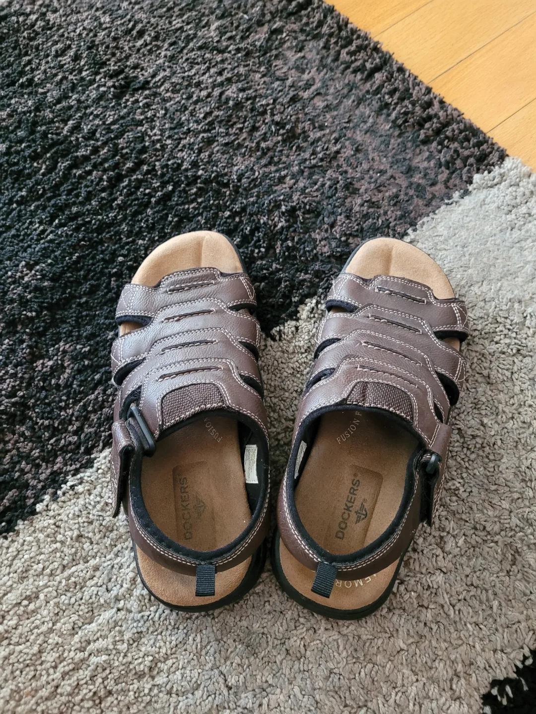 Dockers Men's Brown Leather Sandals thumbnail