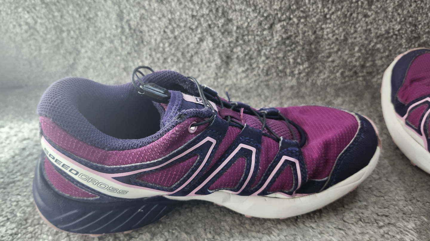 Salomon big Kids Speedcross Trail Running Shoes - Purple/Navy - photo 3