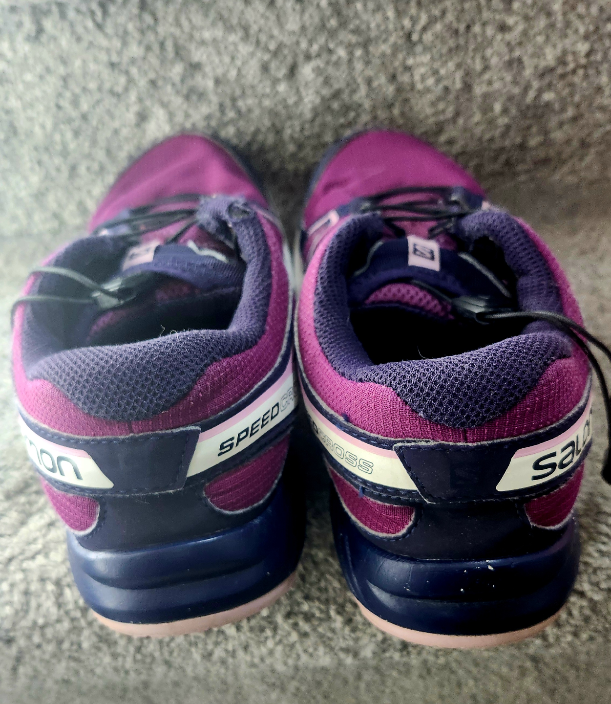 Salomon big Kids Speedcross Trail Running Shoes - Purple/Navy - photo 4