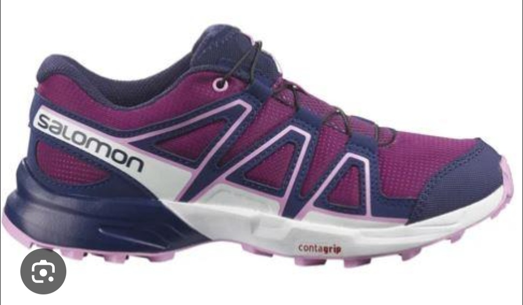 Salomon big Kids Speedcross Trail Running Shoes - Purple/Navy - photo 5