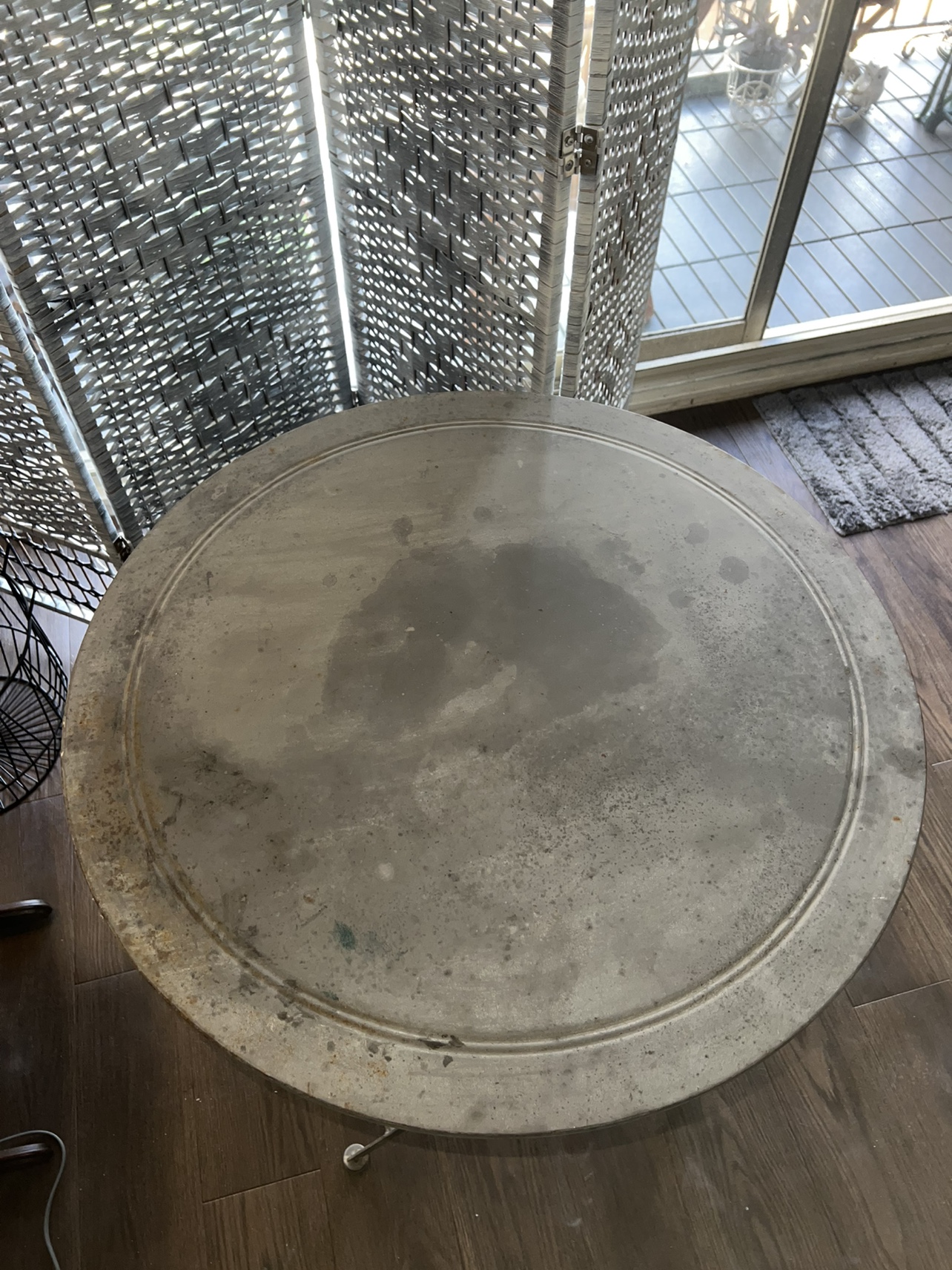 Round Metal Folding Bistro Table - photo 2