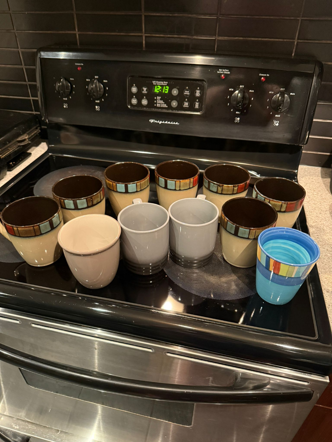 Set of ceramic mugs