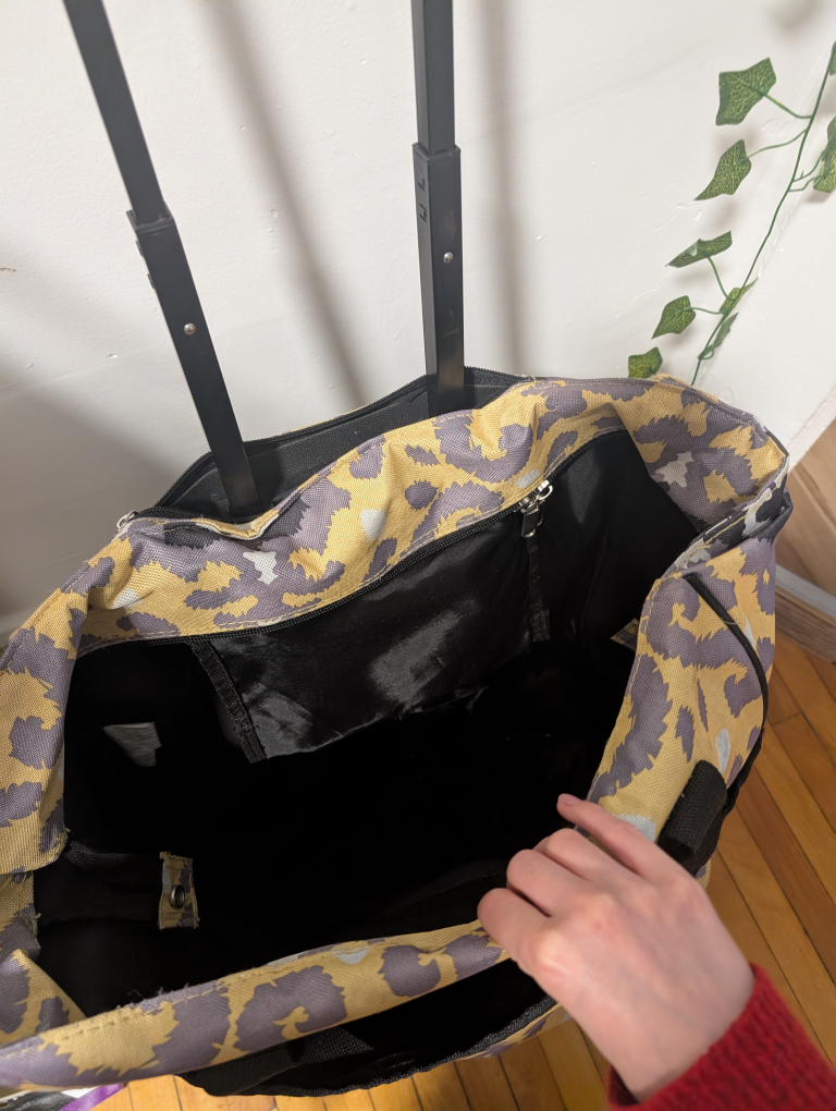 Yellow rolling suitcase about carryon size - photo 4