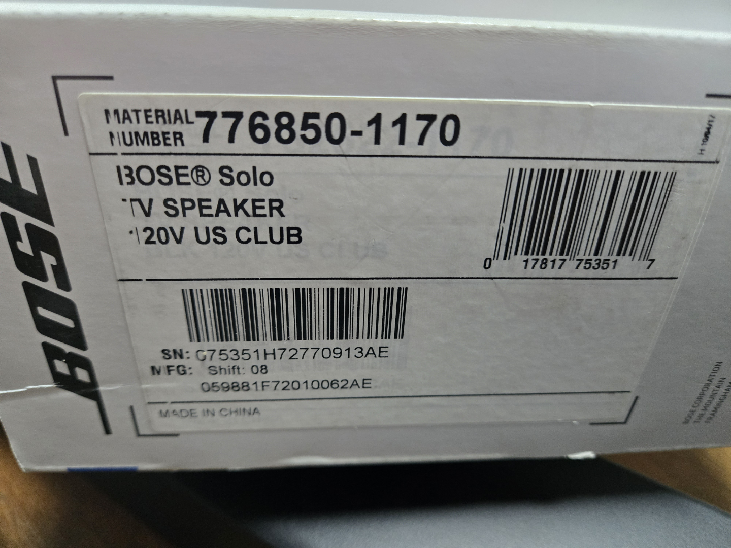Bose Solo TV Speaker - photo 4