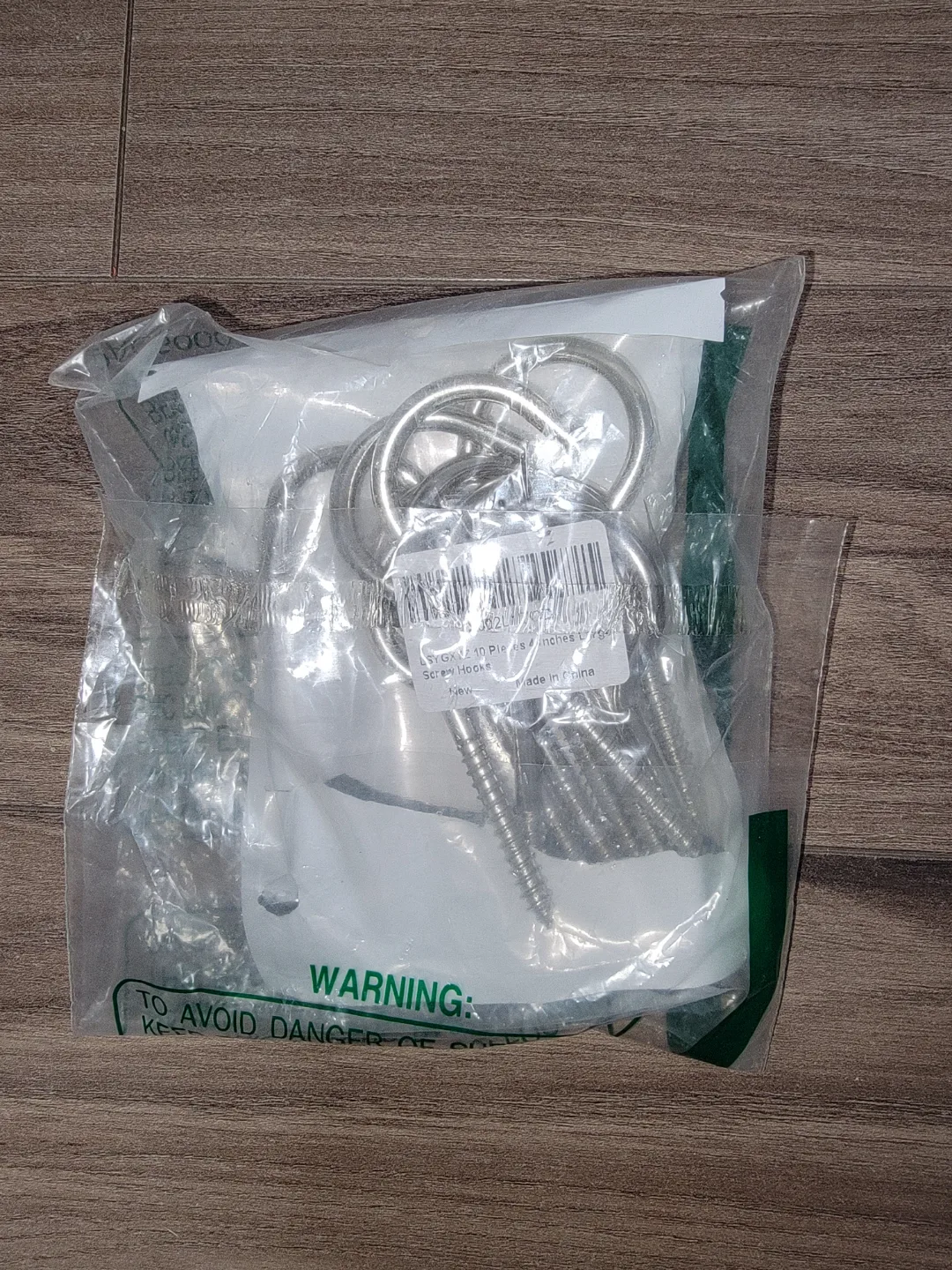 10 Pack Screw Hooks - 4 Inch Large thumbnail