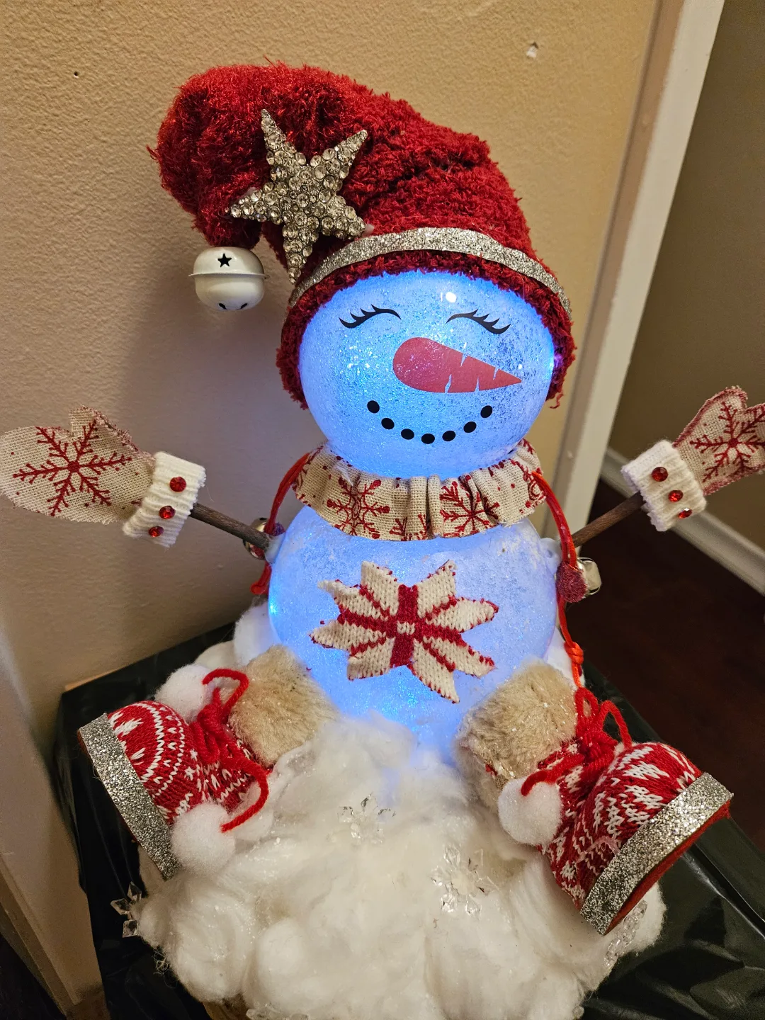 Adorable Light-Up Snowman Christmas Decoration image indicator(3)