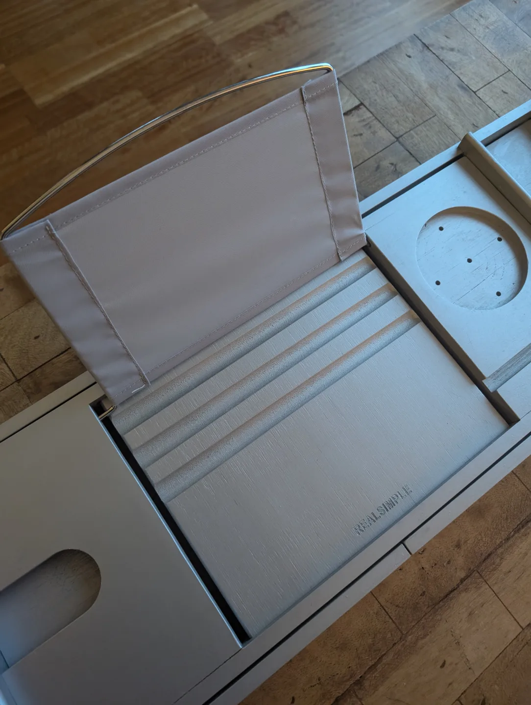 Real Simple Grey Bath Caddy image indicator(3)