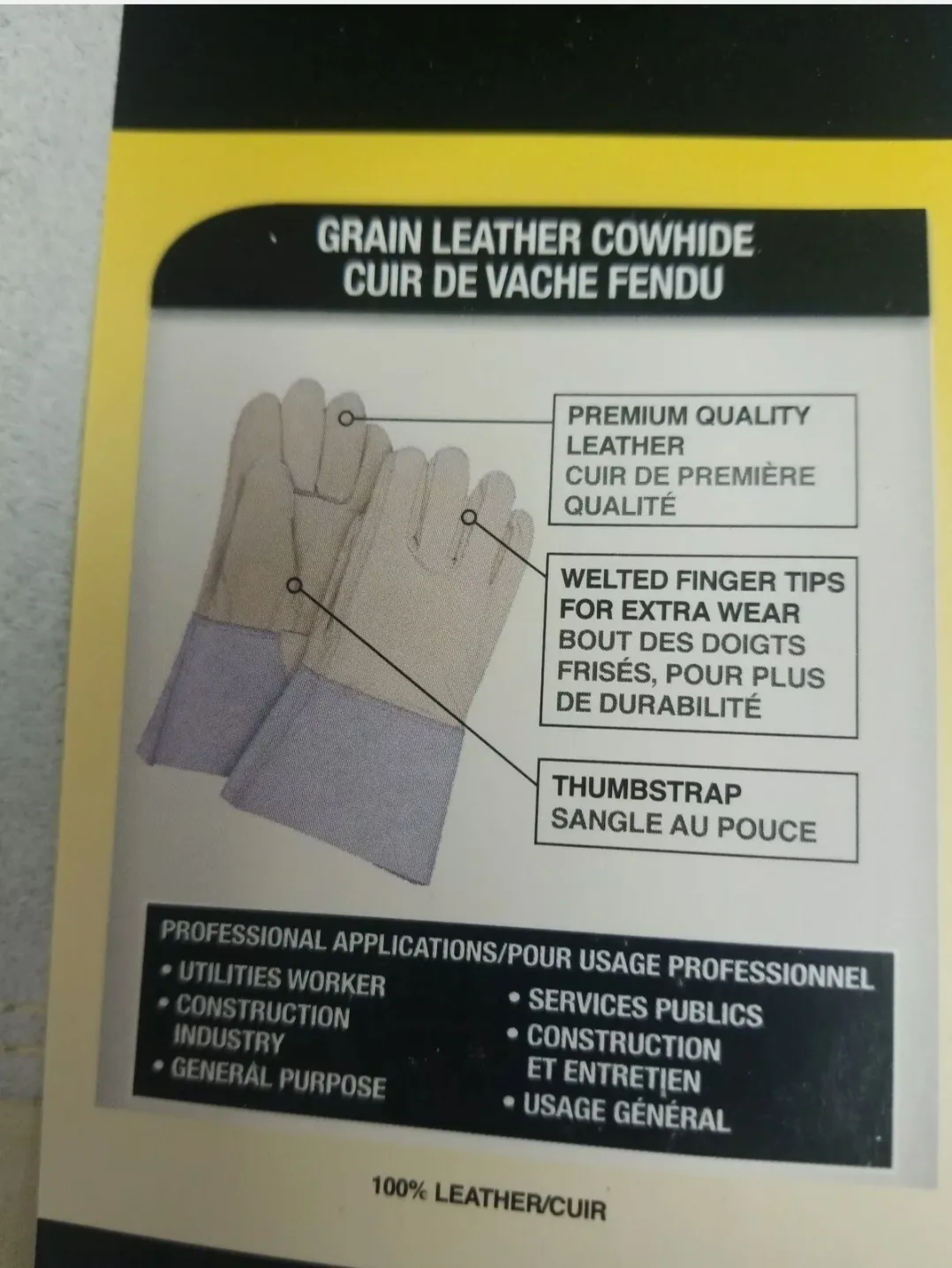 Condor 1274-9 Leather General Purpose Gloves .. image indicator(7)
