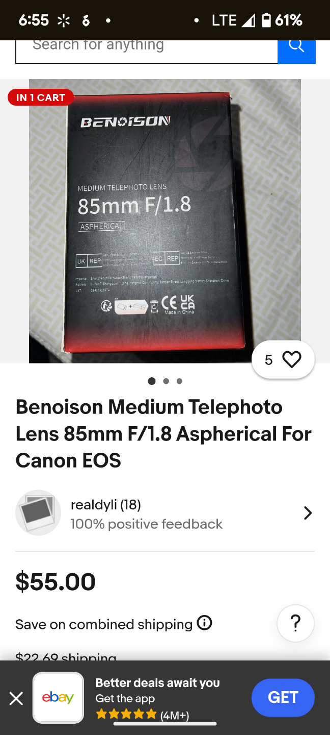 BENOISON 85mm f/1.8 Manual Focus Medium Telephoto Portrait Lens - photo 2
